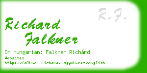 richard falkner business card